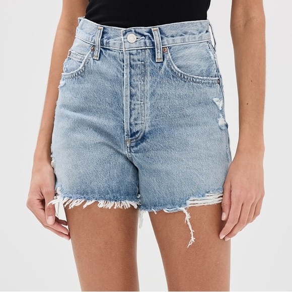 Agolde Dee Vintage High Rise Shorts - Picture 1 of 5